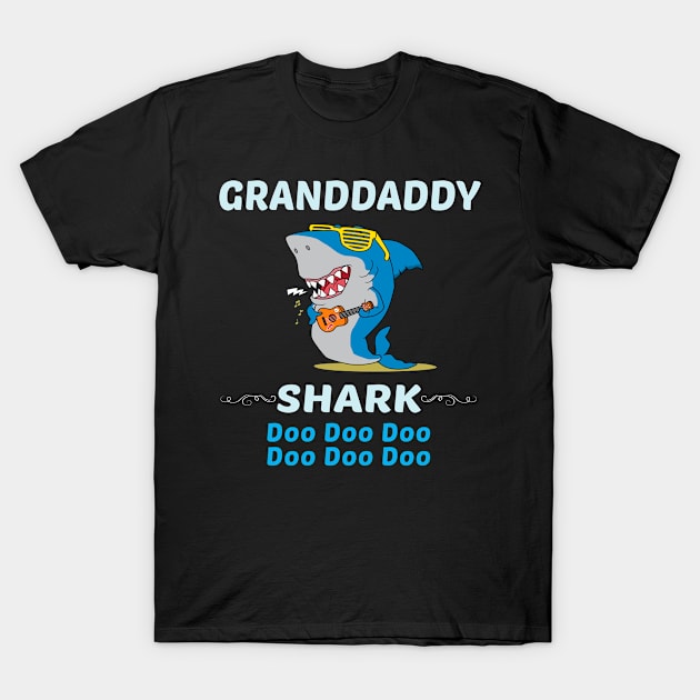 Family Shark 2 GRANDDADDY T-Shirt by blakelan128